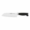 Best deal 😀 ZWILLING TWIN Four Star II 7-inch, Hollow Edge Santoku Knife 🔥