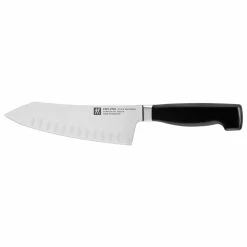 Buy 🔥 ZWILLING Four Star 7-inch Rocking Santoku Knife, Hollow Edge 🎁