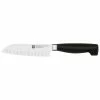 Outlet 🎁 ZWILLING Four Star 5.5-inch, Hollow Edge Santoku Knife 🧨
