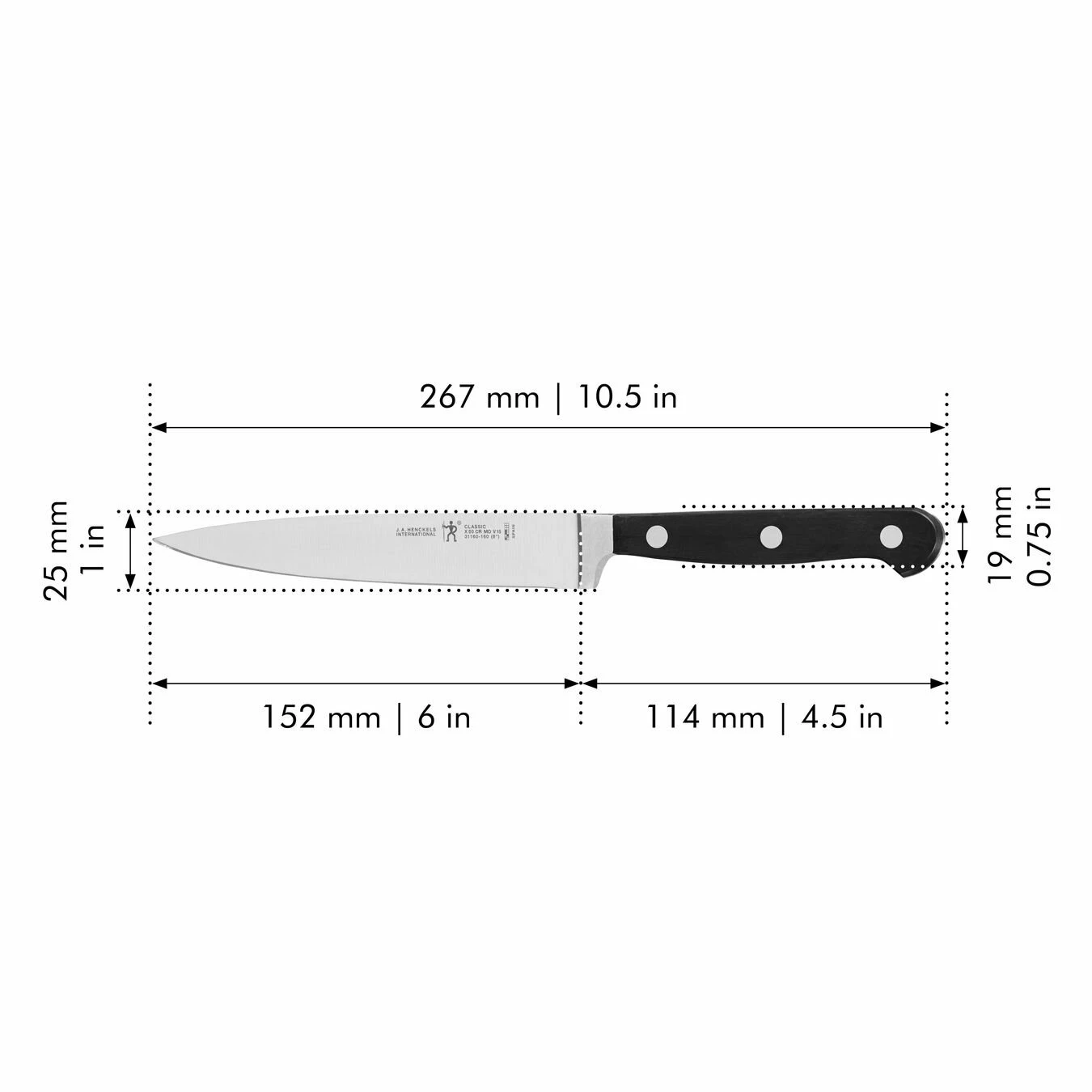Budget 𧨠Henckels CLASSIC 6-inch Utility Knife, Fine Edge β - Image 2