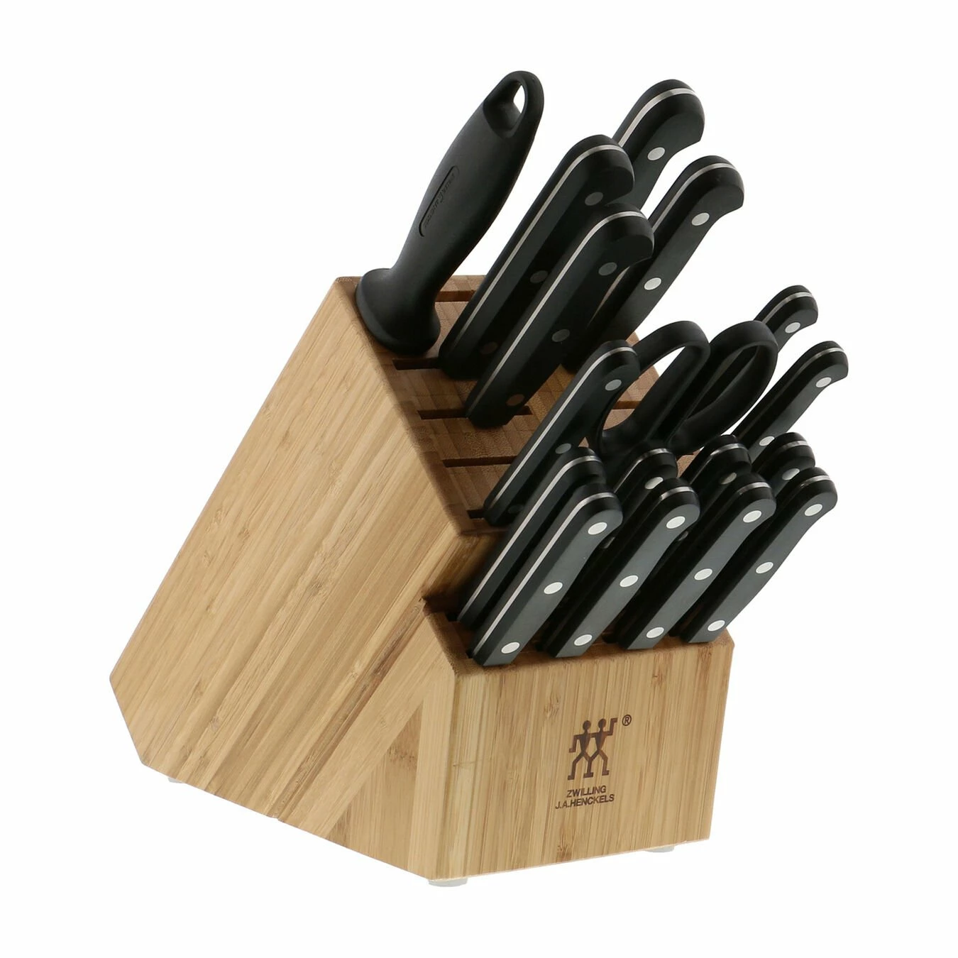 Outlet π ZWILLING TWIN Gourmet 18-pc, Knife block set, natural π