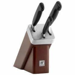 Budget 😉 ZWILLING Four Star 4-pc, Knife block set with KiS technology, brown 🥰