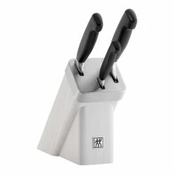 Coupon 🎁 ZWILLING Four Star 4-pc, Knife block set with KiS technology, white 🔔