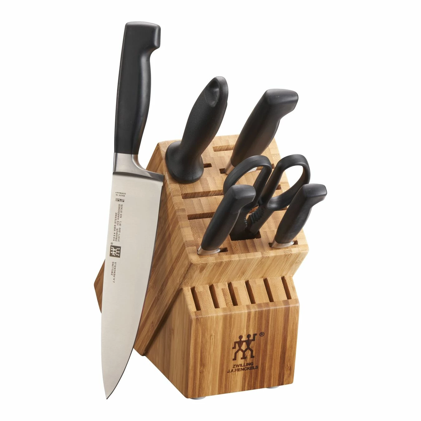 Best deal 𧨠ZWILLING Four Star 7-pc, Knife block set π₯°