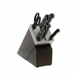 Best deal βοΈ ZWILLING Gourmet 7-pc, Self-Sharpening Knife Block Set , brown π