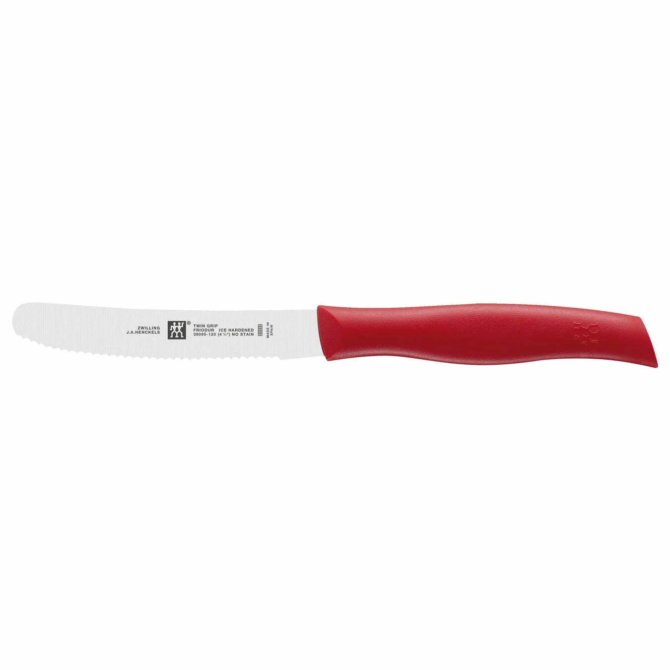 Best deal 🧨 ZWILLING TWIN Grip 4.5-inch Utility Knife Red, Serrated edge ✨