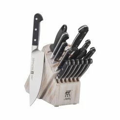 Budget 🔥 ZWILLING Pro 16-pc, Knife block set, rustic white 👏