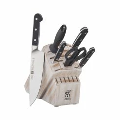 Best Sale π ZWILLING Pro 7-pc, Knife block set, rustic white β¨