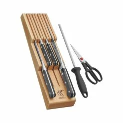Best Pirce β¨ ZWILLING Pro 7-pc, Block Set with Beechwood In-Drawer Knife Tray, natural π