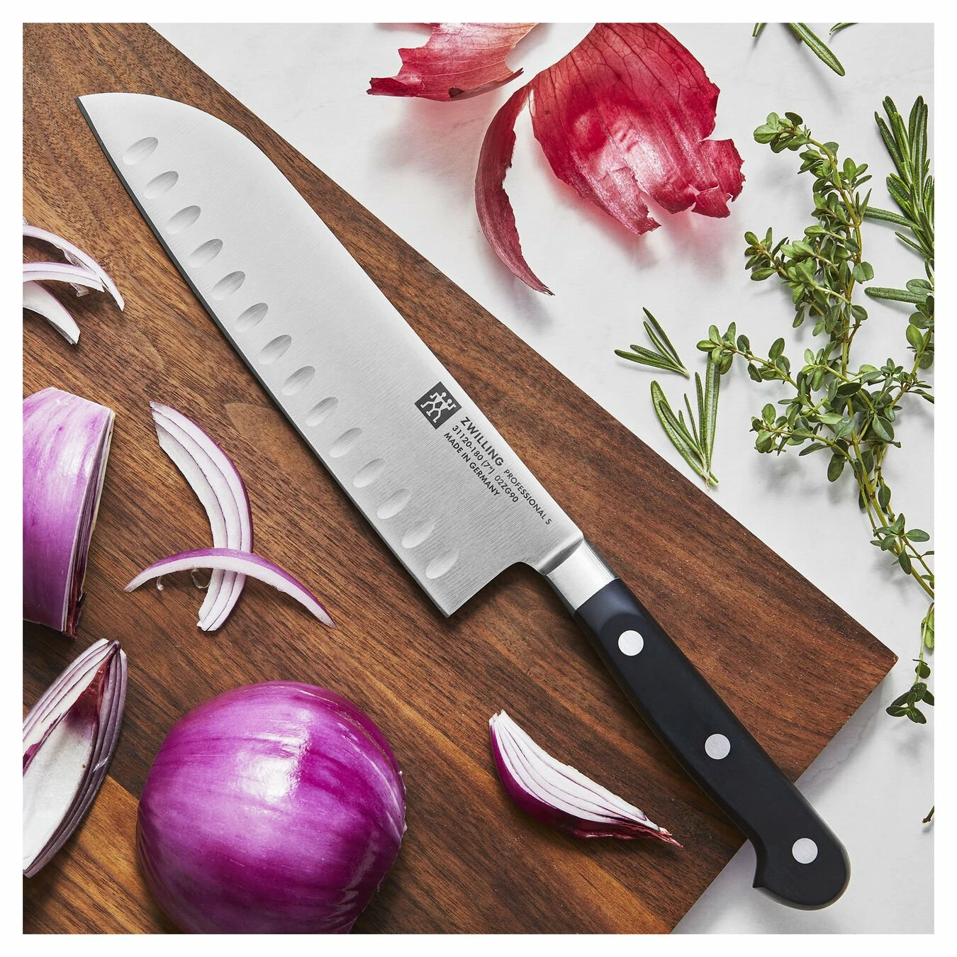 Promo 🔥 ZWILLING Professional S 7-inch, Hollow Edge Santoku Knife ✔️ - Image 2
