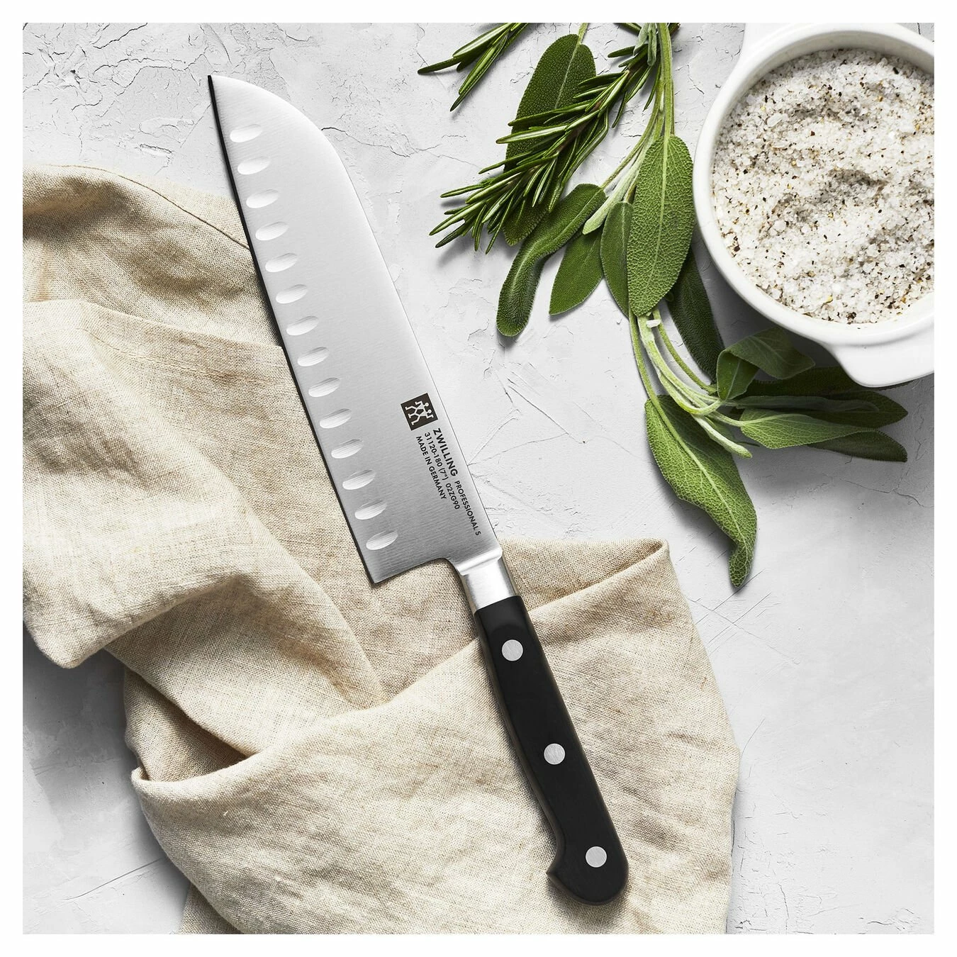 Promo 🔥 ZWILLING Professional S 7-inch, Hollow Edge Santoku Knife ✔️ - Image 3